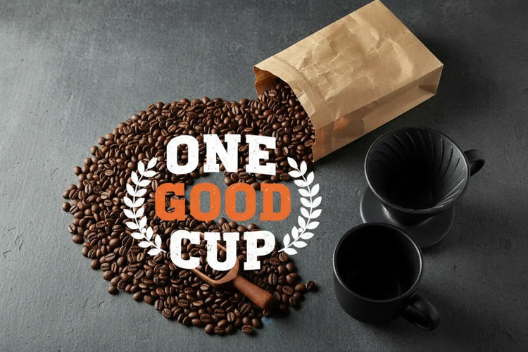 One Good Cup Merch Banner with Logo